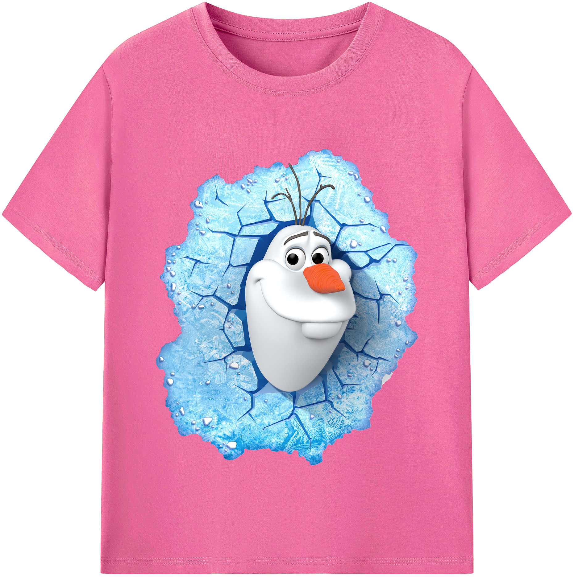 （画像用） アナと雪の女王 アンナ エルサ Frozen Anna Elsa レディースカジュアルプリントTシャツ（綿100％）